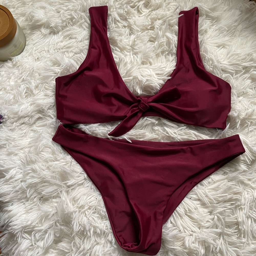 Zaful Maroon bikini
